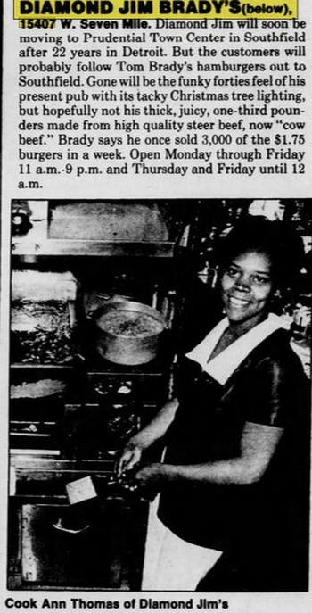 Diamond Jim Bradys (E7Core Cafe) - July 1977 Article